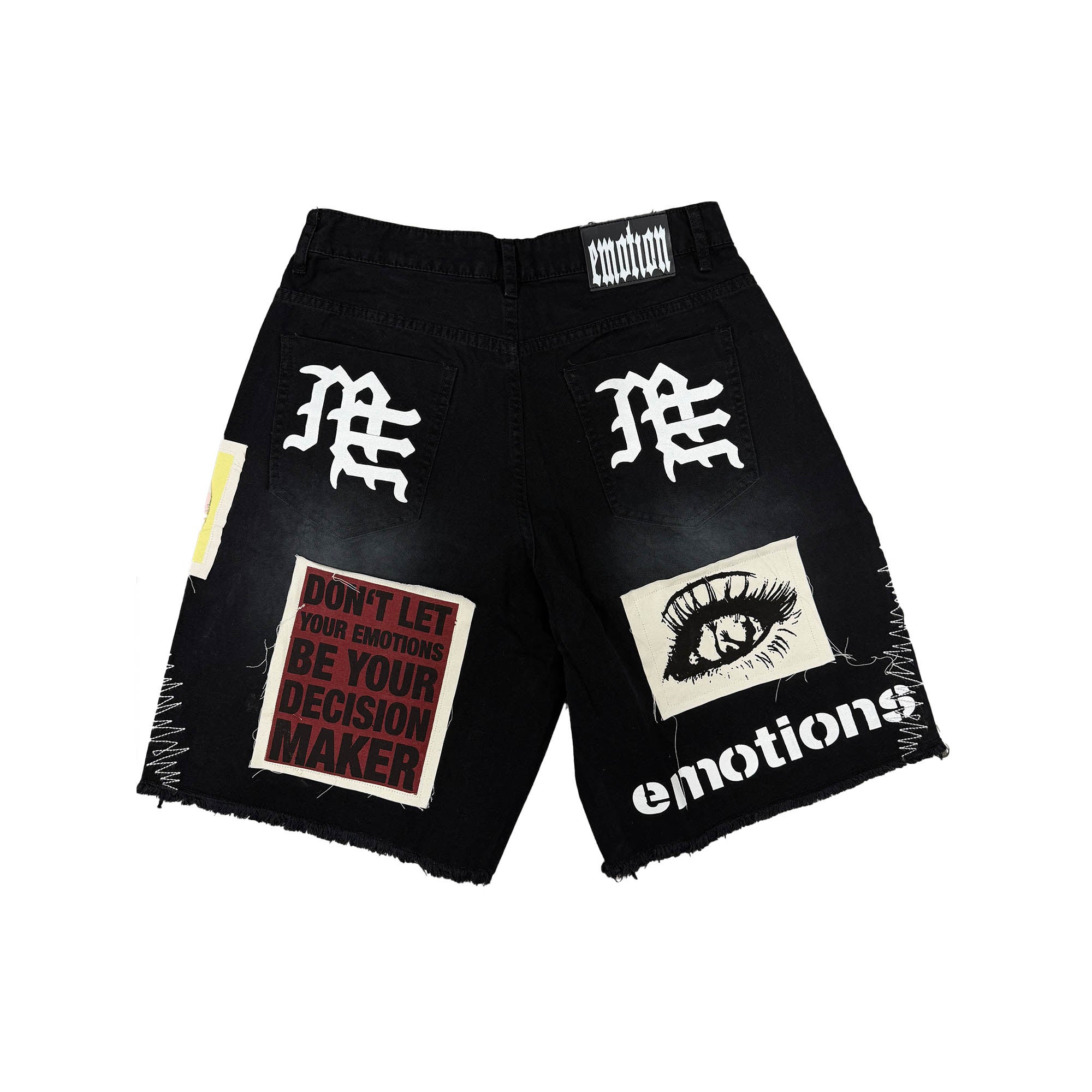 Black “Chaos” Carpenter Shorts – Mixed Emotion