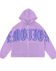Purple “Signature” Rhinestone Hoodie