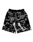 Black “Graffiti” Shorts