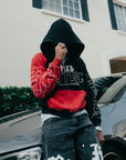 Red “Split Decision” Hoodie