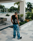 2 Pack Black “Script” Tank Tops