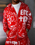 Red “Graffiti” Hoodie