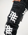 Monogram Denim Black Wash