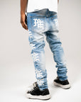 Monogram Denim Blue Wash
