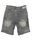 ‘Paisley’ Denim Grey Shorts