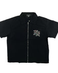 “ME” Rhinestone Zip Up Shirt