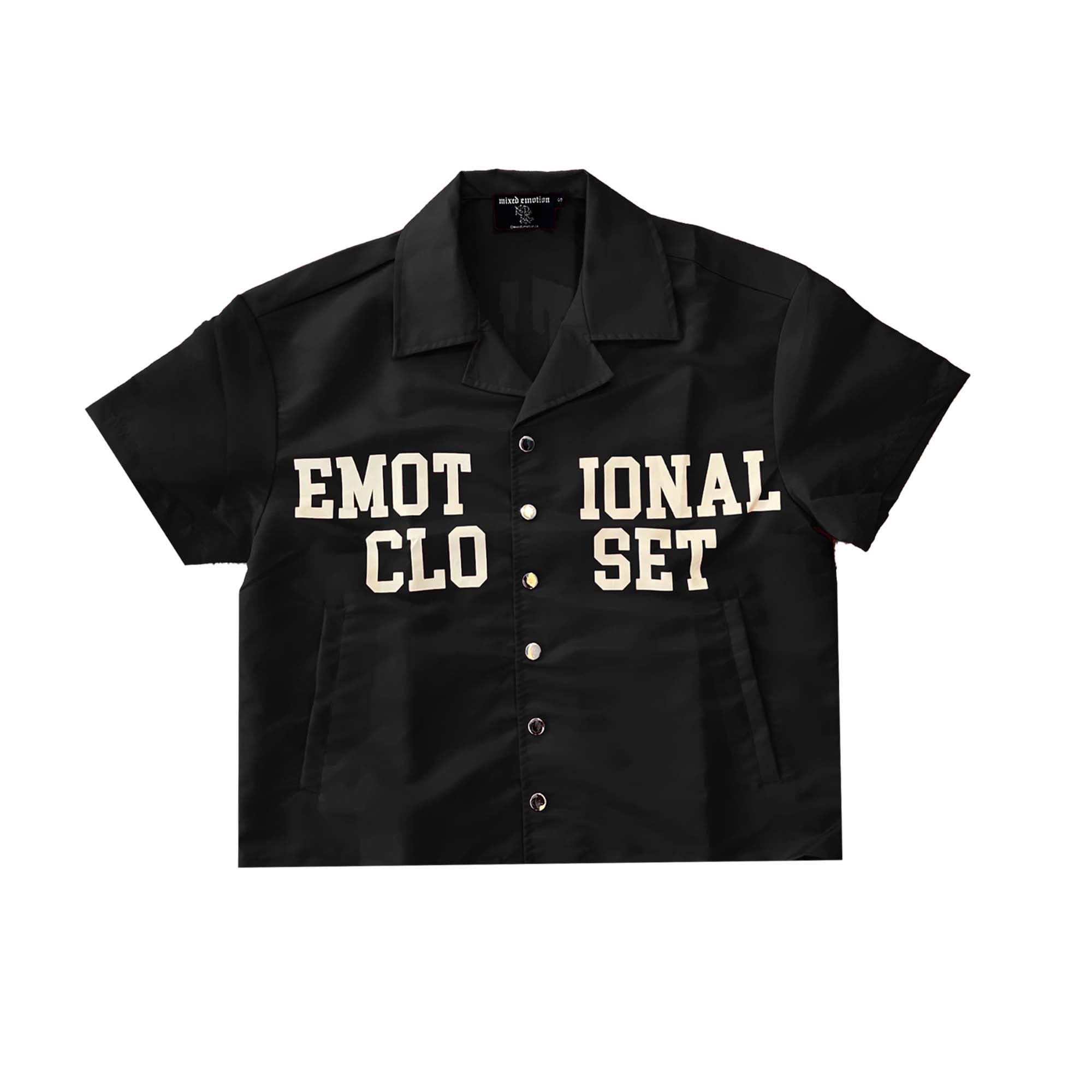 Black “Backyard” Nylon shirt – Mixed Emotion