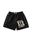 Black “Backyard” Nylon Shorts