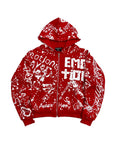 Red “Graffiti” Hoodie