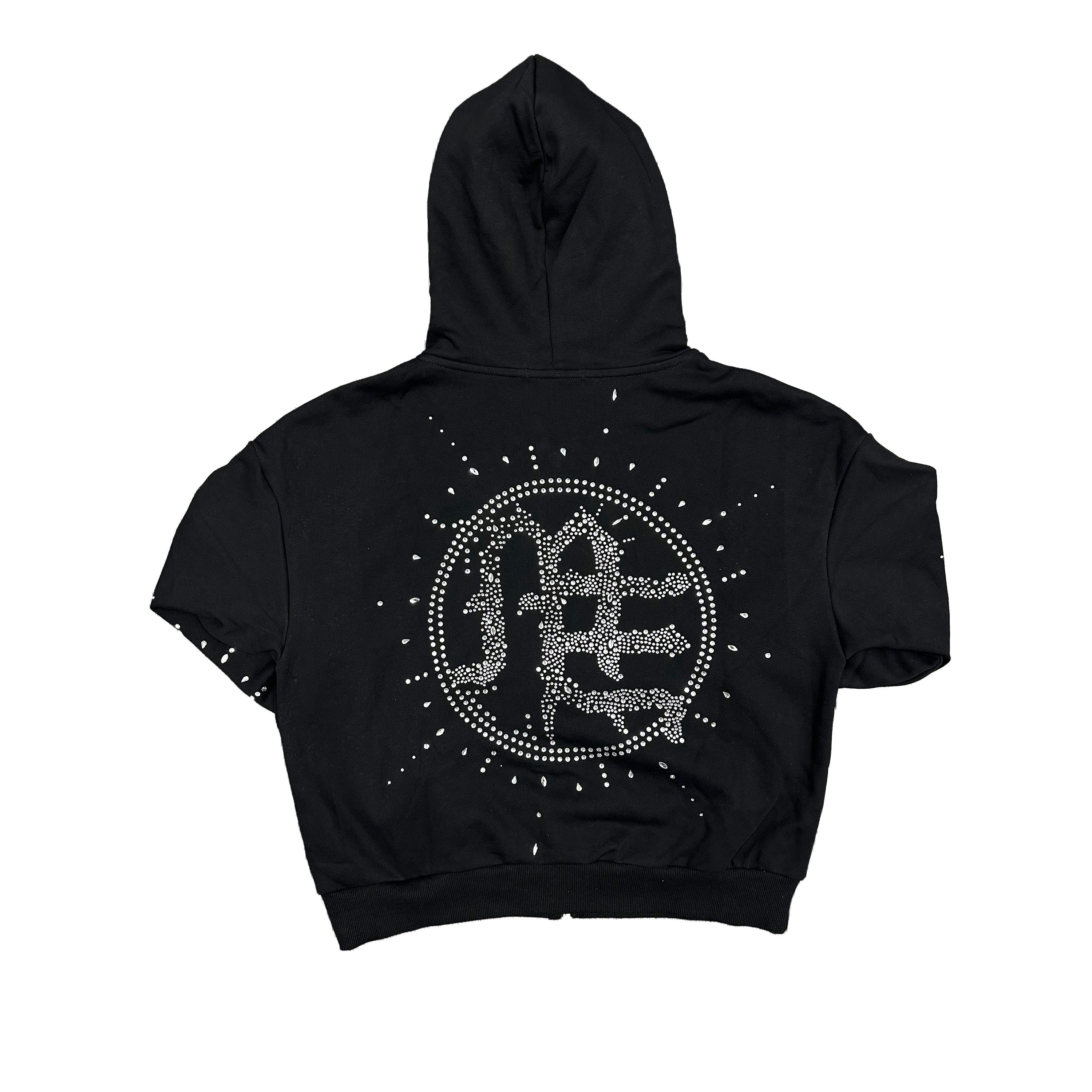 Eclipse' Black Rhinestone Hoodie – Mixed Emotion