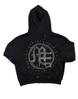 ‘Eclipse’ Black Rhinestone Hoodie