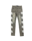 ‘Ash’ Grey Monogram Denim