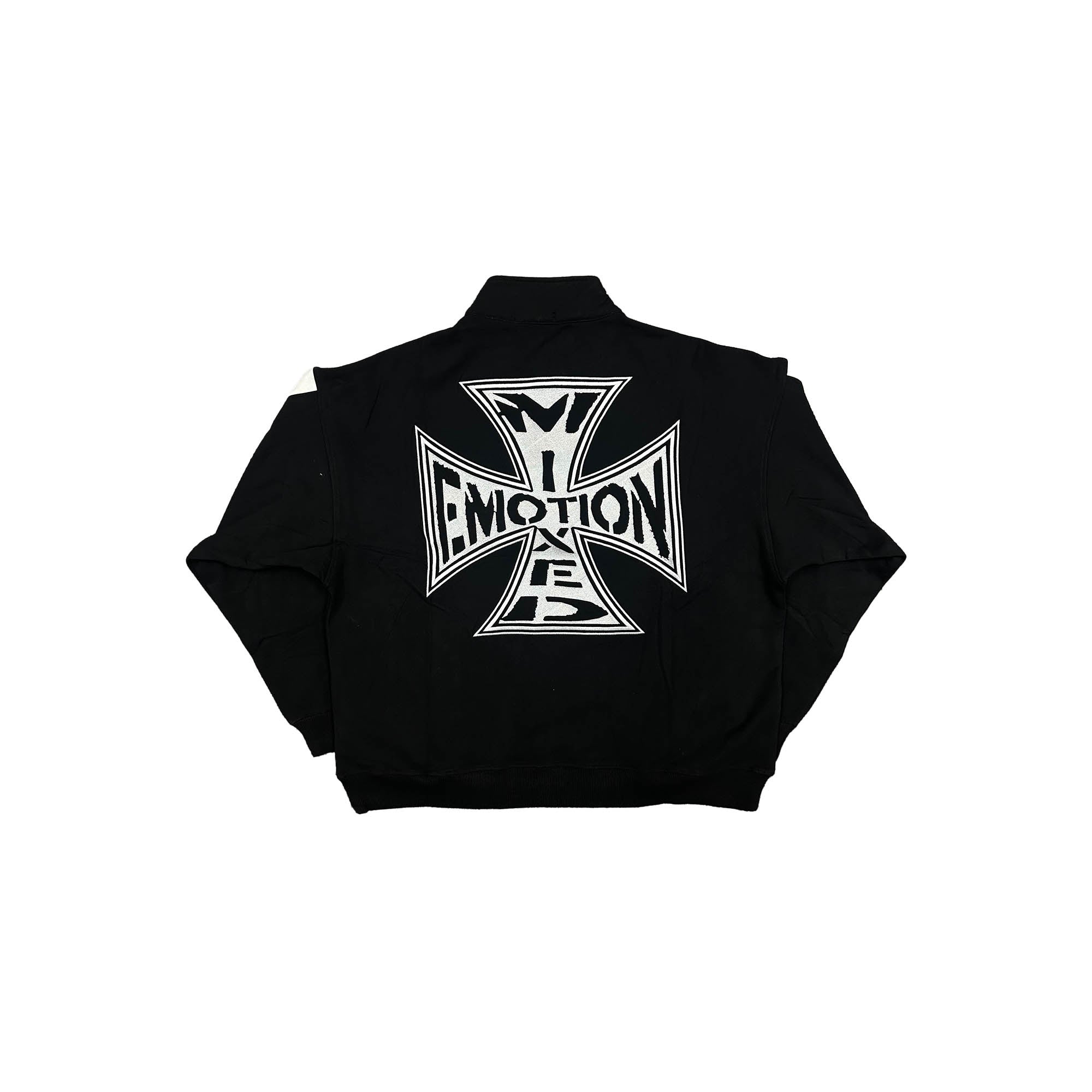 Black “Quarter” zip Jacket – Mixed Emotion