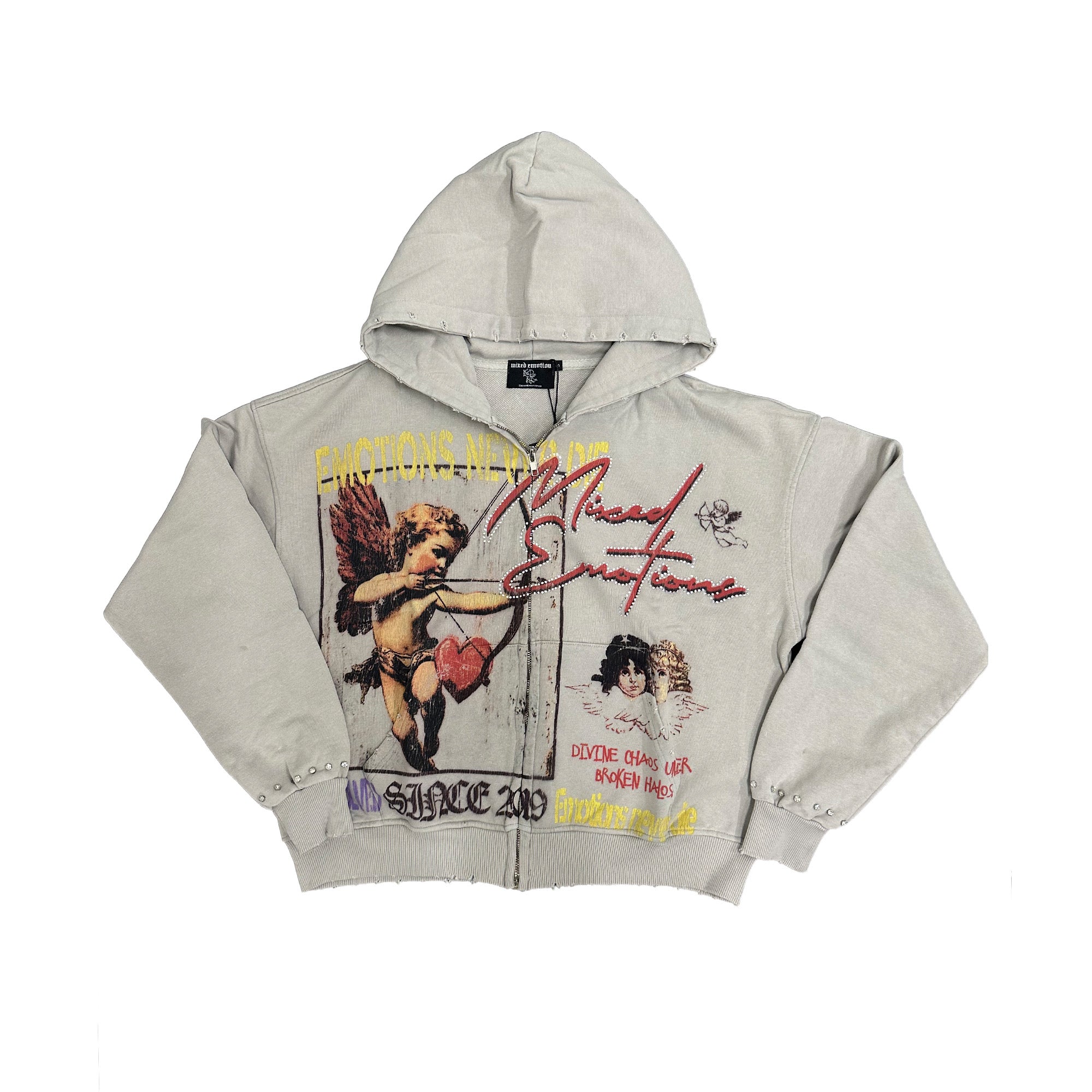 Broken Halo” Hoodie – Mixed Emotion