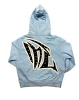Blue “Graffiti” Rhinestone Hoodie