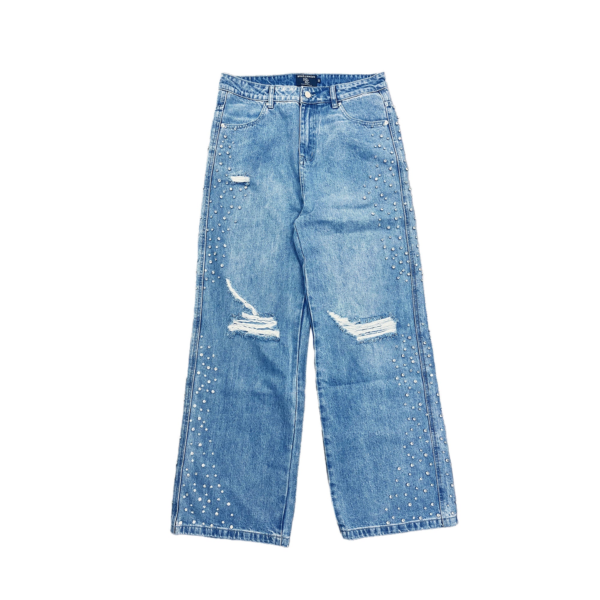 Blue 'Stone' Baggy Jeans – Mixed Emotion