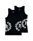 2 Pack Black “Script” Tank Tops
