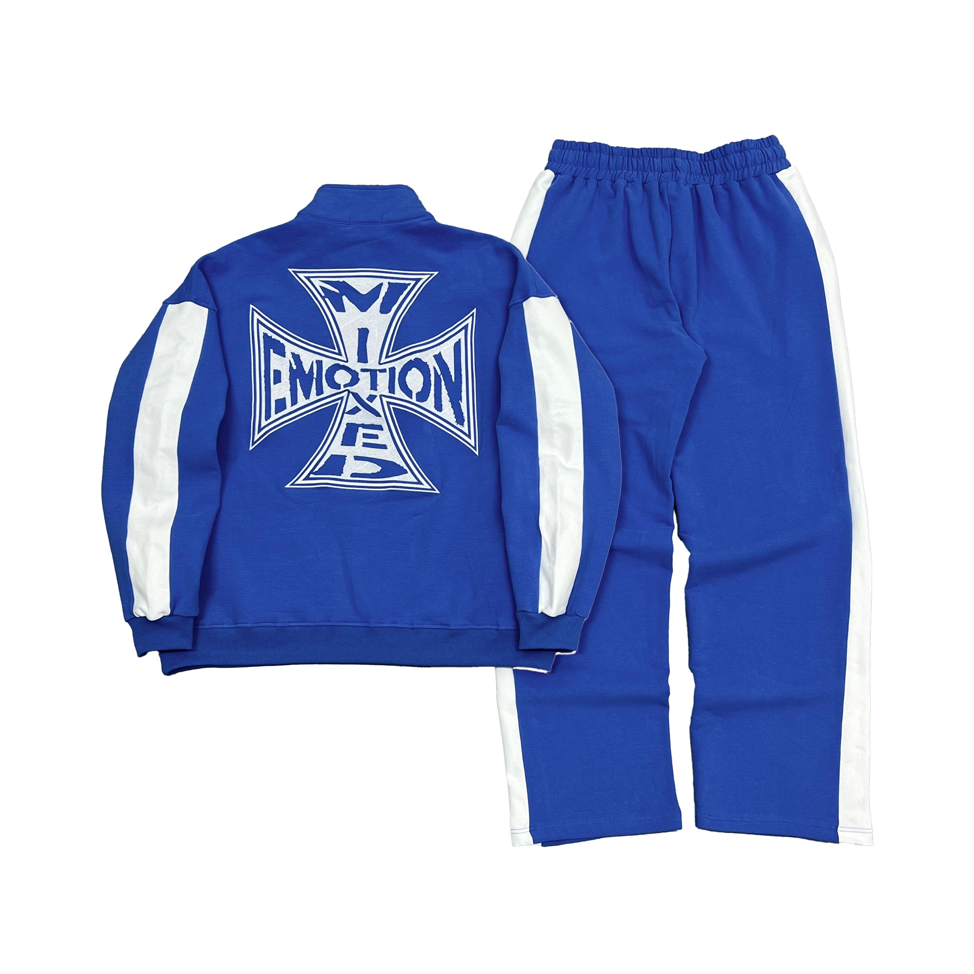 Blue “Quarter” Zip Jacket