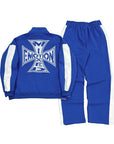 Blue “Quarter” Zip Jacket