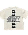 Cream “Beach” Rhinestone Tee