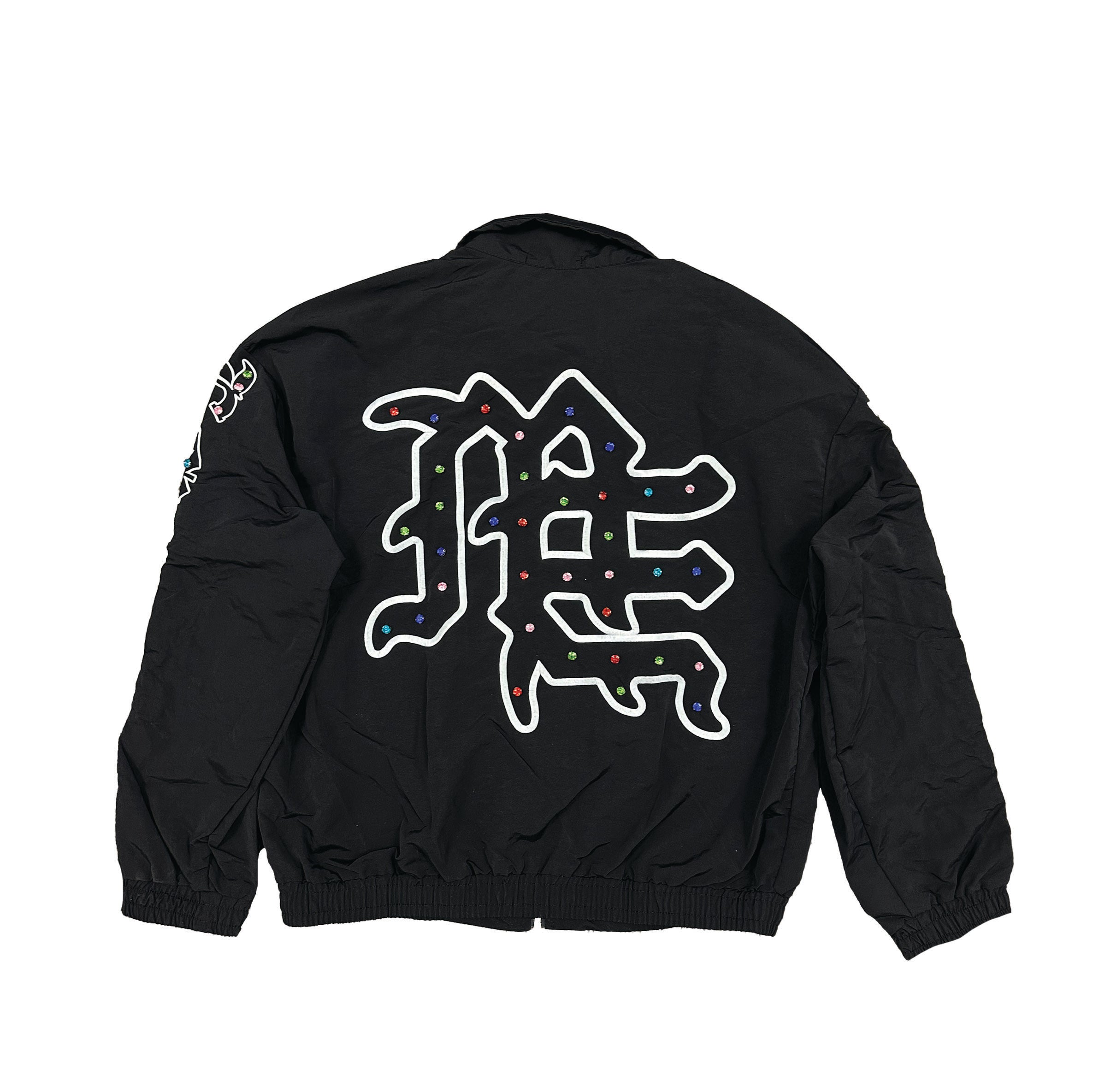 希少サイズ　noremid RHINESTONE MA-1 JACKET ME” Rhinestone Nylon Jacket – Mixed Emotion