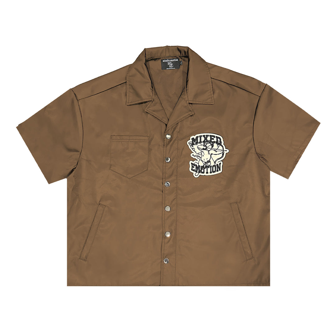 Brown “Angel” Nylon Shirt