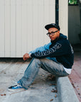Blue “Split Decision” Hoodie