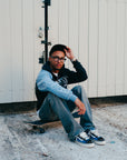 Blue “Split Decision” Hoodie