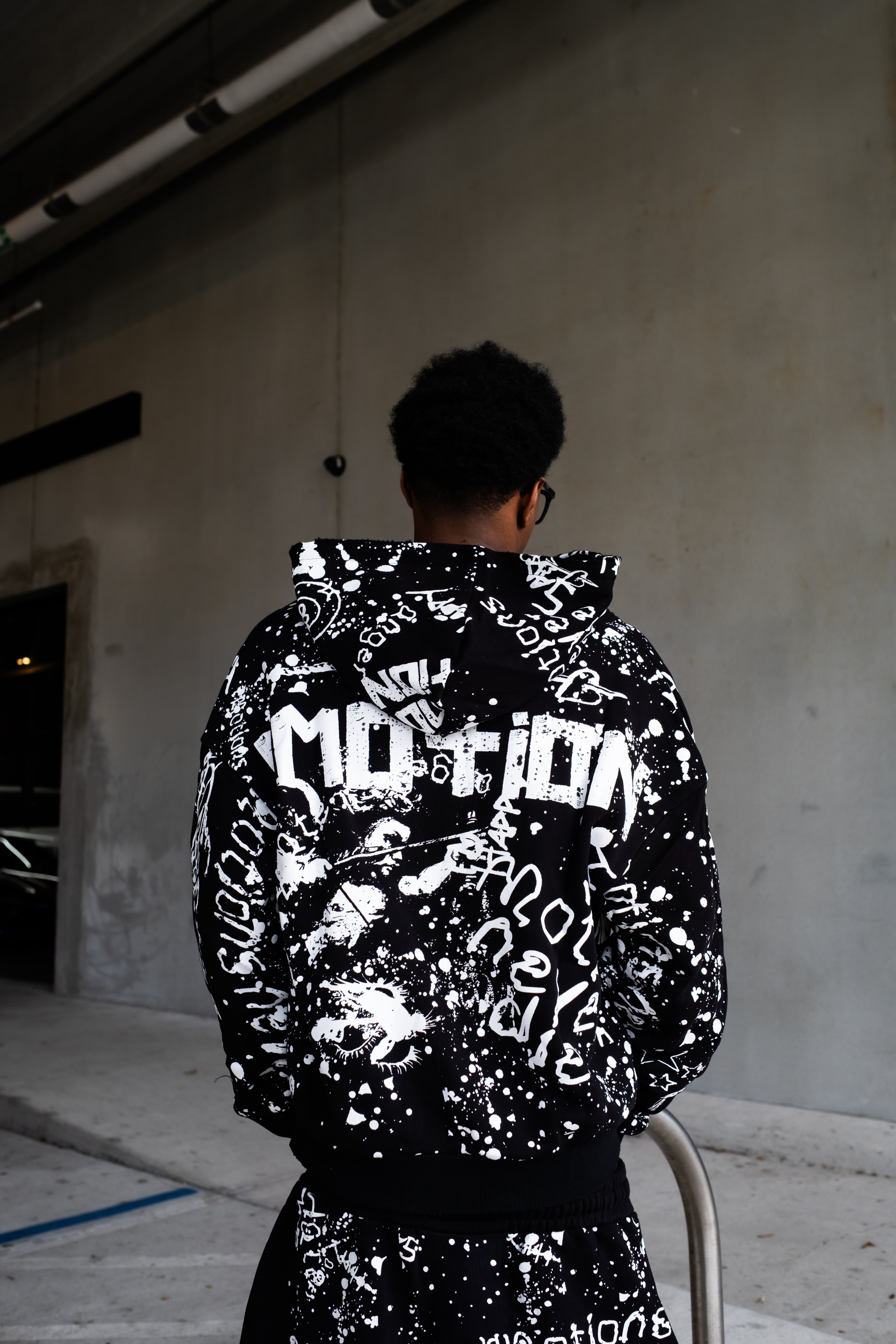 Black “Graffiti” Hoodie – Mixed Emotion