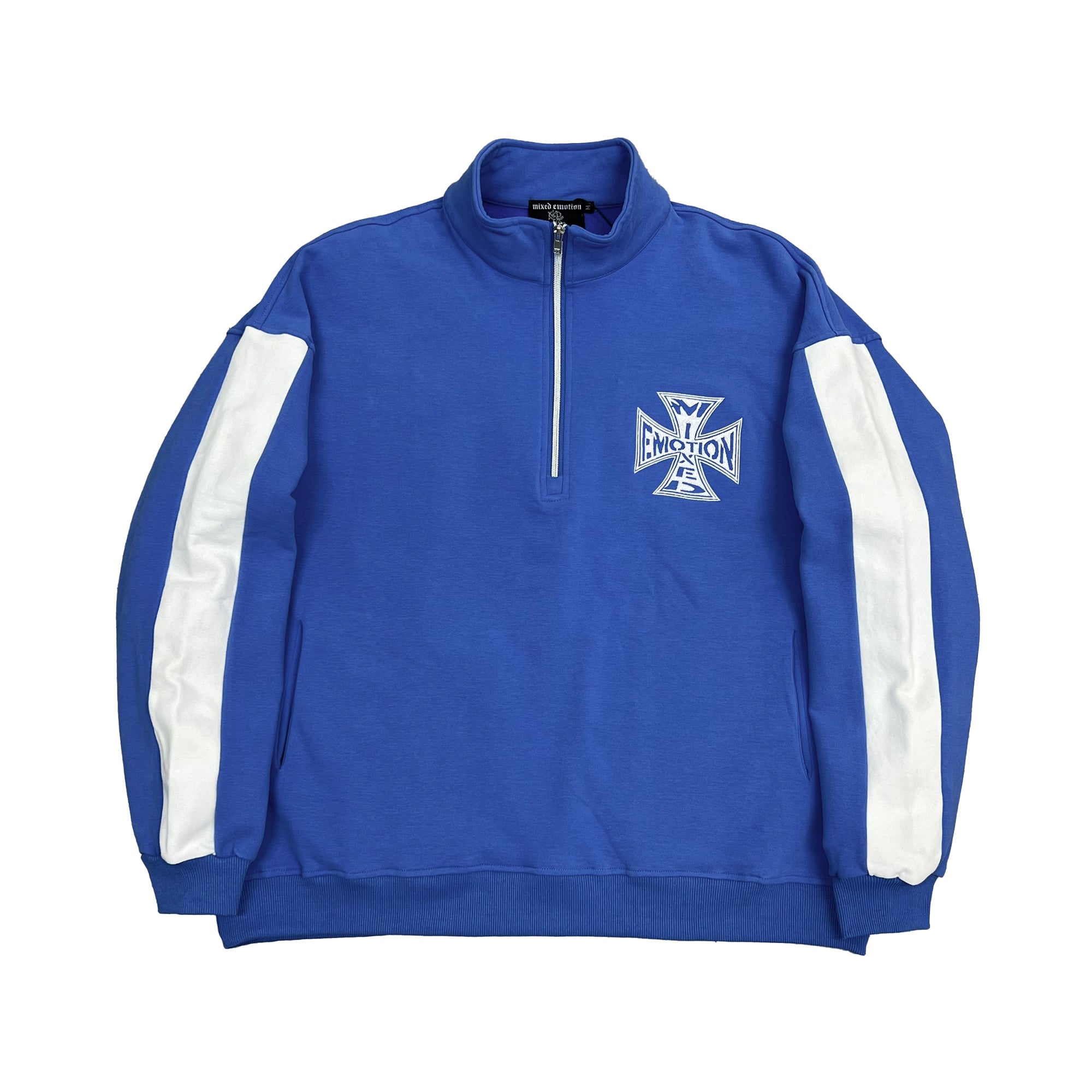 Blue “Quarter” Zip Jacket