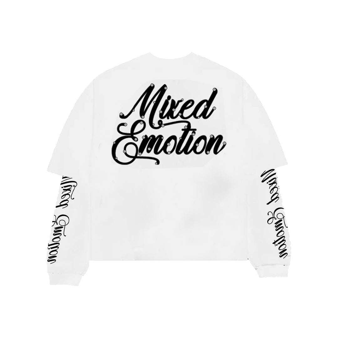 White “Blur” Thermal Long Sleeve