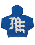 Blue ‘End’ Rhinestone Hoodie