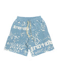 Blue “Graffiti” Shorts