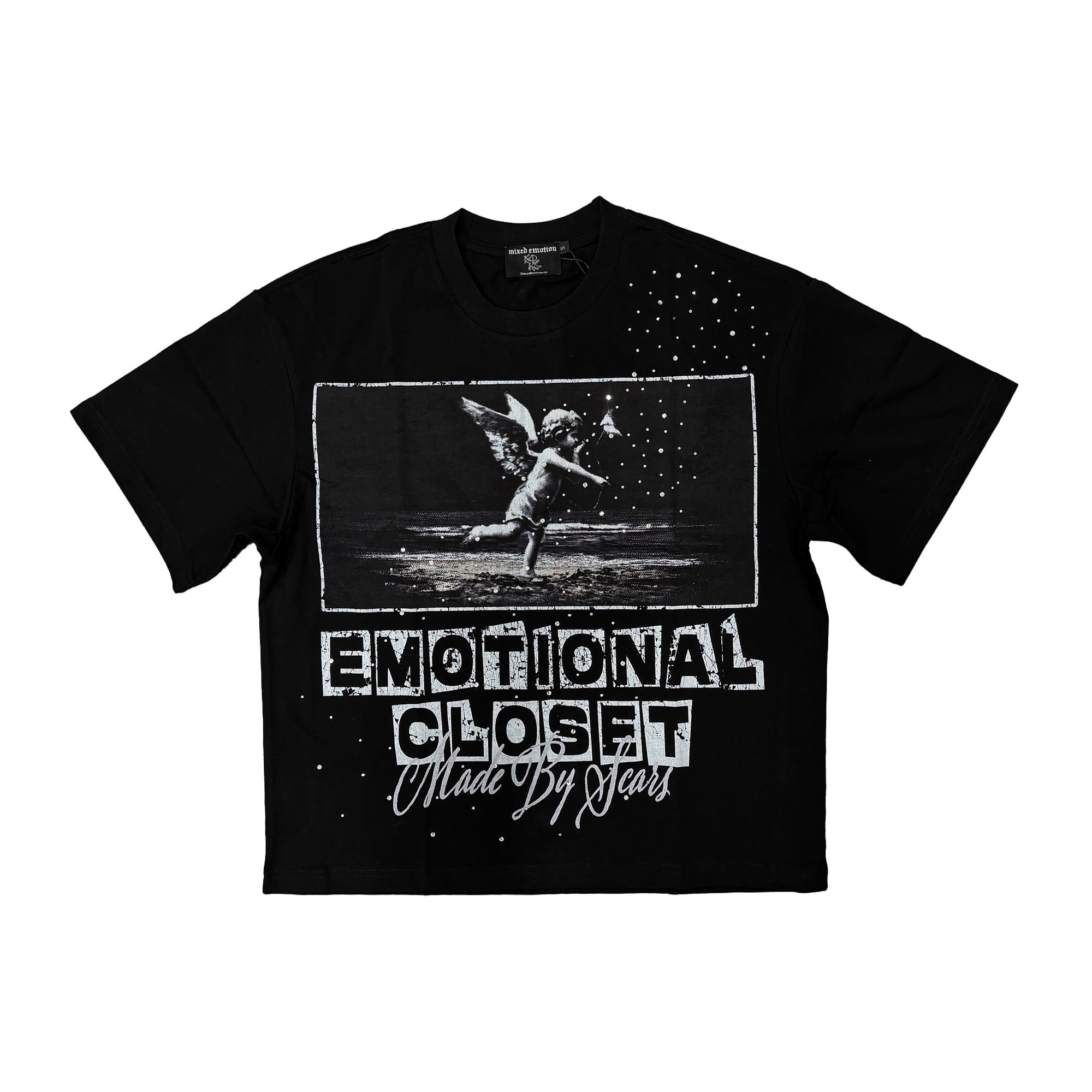 Black “Scar” Tee – Mixed Emotion