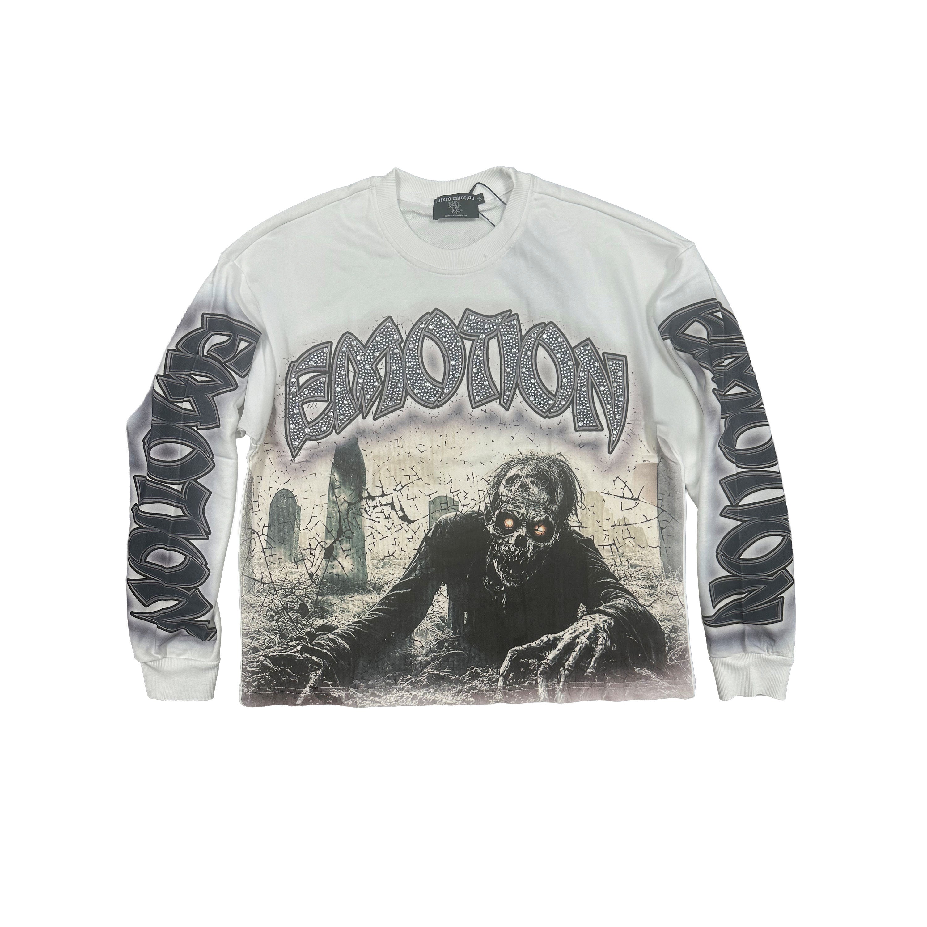 Resurrection ホワイトシャツ White “Resurrection” Sleeve – Mixed Emotion メンズウェア