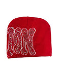 Red ‘Rhinestone’ Beanie