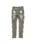 ‘Ash’ Grey Monogram Denim