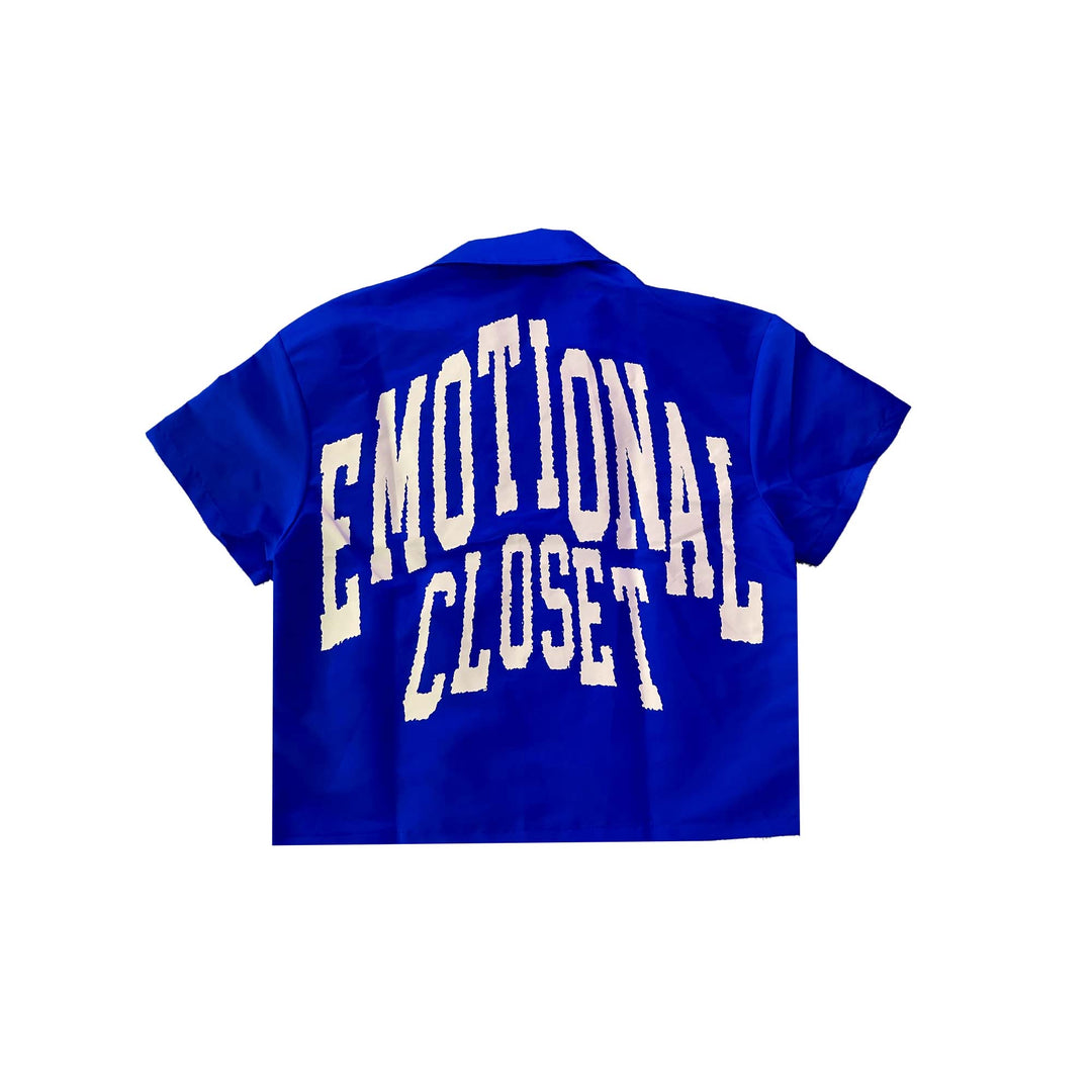 Blue "Backyard" Nylon Shirt