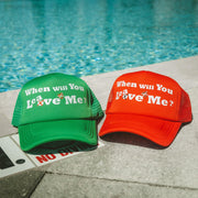 Green “Leave Me?” Trucker hat - Mixed Emotion
