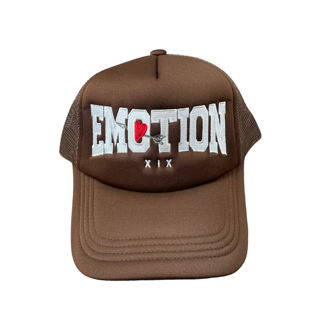 Brown “Emotion” Trucker Hat