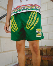 Green "Scar" Shorts