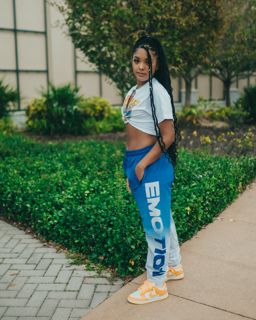 Blue “Faded” Jogger - Mixed Emotion